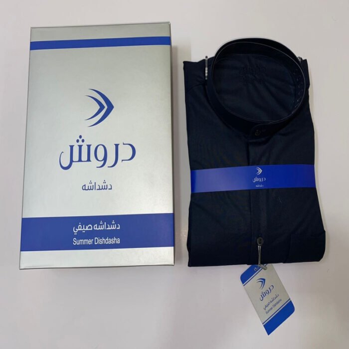 ⁦دشداشة رجالي أسبان ملون عرض 26 مقاس 58⁩ - الصورة ⁦1⁩
